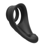 OEM Black Vibrator Dxxk Rings Massage Ring Prostatic Penile Cover Sex Toy for Men Locking Ring - 图片 3