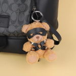 OEM Adult Bondage Bear Pendant Plush Sexy SM Toy Chain Bound Bell Bear Gift Leather Eye Patch Bear Violent - 图片 3