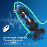 Thrusting Remote Control Butt Plug Anal Sex Toy With Vibrating and Thrusting Modes Prostate Massager for Male and Female - 图片 3