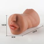 OEM Three-channel Simulation with Teeth Famous Instrument Mold Male Mouth Masturbator Aircraft Cup - 图片 3