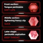 OEM Voice Interaction Double Head Vibrator Masturbation Cup Male Men's Sexual Products Exercise Masturbation Cup - 图片 3