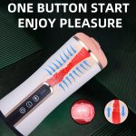 OEM Male Electric Masturbator, 10 Vibration and Interactive Sensory Sound Modes, 3D Realistic Texture Channel - 图片 3