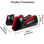 PVC Flocked Sex Chair Ramp Furniture Pillow DBSM Bondage Couple Sex Toy Inflatable Sex Sofa Cushion with Electric Pump Inflator - 图片 3