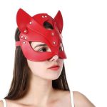OEM fox Leather Eye Mask Role Play Helmet Bondage Masquerade Mask Other BDSM Products Toys - 图片 3