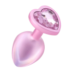 OEM 3-Piece Set Heart Shaped Base Crystal Diamond Anal Plug Trainer Anal Stimulation Jewelled Metal Butt Plug for Men Woman - 图片 3