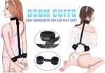 OEM HOT Sex Bondage Neck Collar with Hand Cuffs Fetish Eye Mask SM Slave BDSM Bondage Restraints - 图片 3