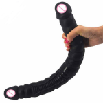 OEM Black Big Double Headed Dildo Adult Product - 图片 3