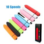 10 Speeds Mini Bullet Vibrator Waterproof Woman Sex Toy Electric Vibrating Clitoris Massager G Spot Stimulator Bullet Vibrator - 图片 3