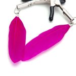 OEM Hotselling Bdsm Lady Sexy Toy Nipple Clip Clamp Women Sexy Toys with pink Feather New - 图片 3