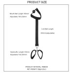 Wholesale Black Ribbon Material Bondage Kit with Handcuffs and Mouth Ball Toys BDSM Sex Toys for Women - 图片 3