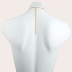 OEM Pink Pu Leather Nipple Cover Sexy Women Nipple Pasties Reusable Self Adhesive Silicone Nipple Stickers Necklace Chain - 图片 3