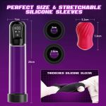 IPX7 Automatic Male Masturbator Vibrating Penis Extender Pump Electric Vacuum Suction Men Penis Enlargement Pump Adults Sex Toys - 图片 3