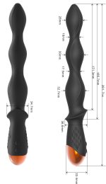 Butt Plug Anal Orgasm Vibrator Vibrating Prostate Massager Anal Toys Beads Style Vibrating Anal Plug for Men Women - 图片 3