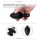 3pcs Set Anal Expander Masturbator Prostate Massager Silicone Butt Plug Black Anal Plugs Adult Toys for Couples - 图片 3