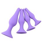 4pcs Silicone Anal Plug Set Male Prostate Massager Anal Butt Plug Set for Female Adult Erotic Toy Anal - 图片 3