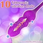 Anal Plug Vibrator Butt Plug Anal Dildo for Men Women Prostate Massager Anal Vibrator Thrusting & Vibrating Modes Sex Toys - 图片 3