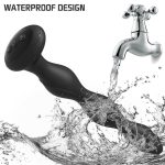 Anal Vibrator Butt Plug Vibrating Heating Shocking Anal Beads Prostate Massager Electric Shock 10 Modes for Men Women - 图片 3