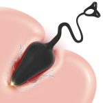 Oem Wholesale Three Ring Locking Silicone Anal Plug with Wireless Remote Control for Couple's Fun - 图片 3