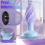 OEM 360?? Twisting Rotate Butt Plug Anal Vibrator Sex Toy for Men Prostate Massager Adult Toys - 图片 3
