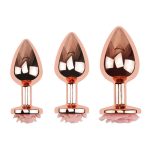 OEM Factory Price Anal Butt Plug for Female Mini Pink Anal Plug Butt Metal Flashing Light Anal Butt Plug - 图片 3