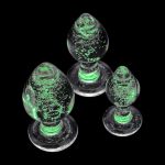 Glowing Luminous Vaginal Plug Anal Dilator Trainer Sex Toys Transparent Crystal Glass Butt Plug for Women Male Masturbation Toys - 图片 3