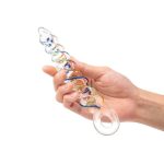 OEM G-spot Vagina Stimulator Training Enlarge Anus Adult Sex Toy Crystal Glass Threaded Anal Dildo Butt Plug for Men Women - 图片 3