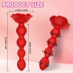 Rose Butt Plug Prostate Massager With 360?? Cyclic 10 Rotating & Vibrating Modes G Spot Vibrator Anal Toys for Men Women Couples - 图片 3
