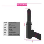 Female Artificial Dildo Pistol Automatic Retractable Gun Masturbation Gun Automatic Clitoris Anal Plug Vibrator Pistol Vibrator - 图片 3