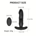 OEM Anal Stimulator USB Rechargeable Thrusting Prostate Massage Electronic Vibrating - 图片 3