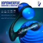OEM New Silicone Electric Cock Ring Dildo Anal Vibrator 2 in 1 Erection Sex Gay Couples Masturbation Penis for Men Sex Toy - 图片 3