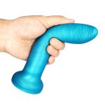 Colorful Liquid Silicone Anal Plug Dildo Sex Toy for Men and Women G-Spot Butt Stimulation - 图片 3