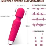 New Arrived 20 Modes 8 Speeds AV Wand Women Vibration Clitoris Stimulator Adult Clit Vibrator Sex Toys for Woman - 图片 3