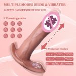 Wholesale Strong Vibration Wearable Liquid Silicone Realistic Dildo Vibrator G Spot Clitoris Dildos for Women - 图片 3