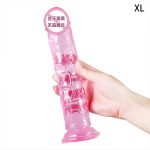 Cheap and Colorful Dildo TPE Realistic Huge Artificial Penis for Women Wholesale Crystal Dildo with Discreet Packaging - 图片 3
