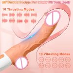 Automatic Remote Control G-Spot Clitoral Anal Stimulation Realistic Big Dildo Hands-free Thrusting Vibrating Sex Dildo Machine - 图片 3