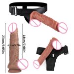 Hot Sale Reality Dildo Jelly G Spot Clitoral Stimulation Wearable Silicone Dildo Female Masturbator Strap on Dildo for Man - 图片 3