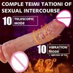 Remote Control Ultra Realistic Large Dildo Vibrator Sex Toy Liquid Silicone Sexy Penis G-Spot Vaginal Orgasm Stimulator - 图片 3
