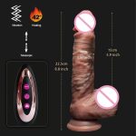 Women's Realistic Vibrator Adult Sex Toys Artificial Silicone Cock Massager G-Spot Stimulator TPE Material Dildos - 图片 3