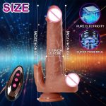 Realistic Dildo Feels Like Skin Body-Safe Material G Spot Stimulator With Strong Suction Cup Sex Toys for Women Adult - 图片 3