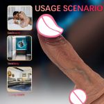 28CM Super Big Soft Realistic Silicone Dildo Soft Liquid Silicone Simulation Phallus Female Masturbator - 图片 3