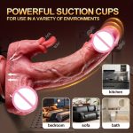 Hot Sale Dildo 4 in 1 Telescopic Heating Licking Vibrating Realistic Dildos Vibrators for Women Remote Control - 图片 3