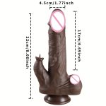 Big Warming Realistic Dildo Vibrating Machine Remote Control Heating Stretch Swing Thrusting Dildo Vibrator Sex Toys for Women - 图片 3
