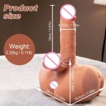 OEM Hot Selling Adult Male and Female Dildo Toys Half Body Hip Models Homosexual Sex Toys Dildo Vibrator for Women - 图片 3