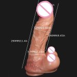OEM Soft Silicone Vibrator with Monster Features Huge ABS Dildo Realistic Sex Toy - 图片 3