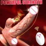 OEM Hot Selling Realistic Wholesale Remote Control Vibrating Double Big Size Dildos Adult Lesbian Sex Toys Dildos for Women - 图片 3