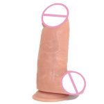 OEM Women's Silicone Solid Artificial Sex Toy PVC Female Realistic Dildo with Veins Hot Sale Adult Suction Cup Pour Femmes - 图片 3