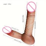 OEM Realistic Silicone Dildo Soft Adult Toy for G Spot Stimulation Beginners Anal Sex Toys for Women and Couples - 图片 3