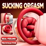 Clitoral Tongue Licking Toy 9 Suction Vibration Tongue Vibrant Licker Toy G Spot Vibrator Breasts Massager for Women - 图片 4