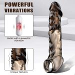 OEM Wolf Braces Lengthened Thickened Vibrating Penis Braces Adult Sex Products Men's Products Cock Ring Male Delay Ejaculation - 图片 4