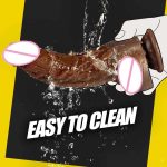 OEM Remote Control Dildo Vibrator Sex Toy Female Couple Game Real Dildo Thrust G-spot Massage USB Magnetic Dildo for Women - 图片 4